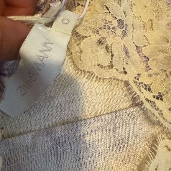 ZIMMERMANN
HALLIDAY SWING MINI DRESS YELLOW/LILAC FLORAL #23 - Picture 7 of 11